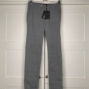 Ted Baker Ghana Gray Checked Trousers